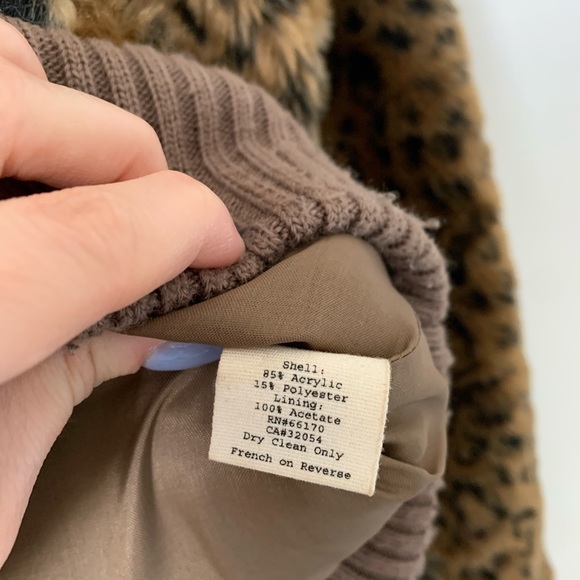 UO Lux Leopard Faux Fur Bomber Jacket - Picture 6 of 7